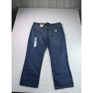 Carhartt Men's 40x28 Relaxed Fit Holter Jeans Dark Wash Denim Cotton Blend NEW